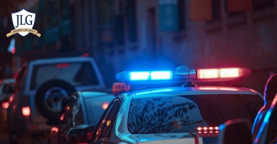police car with lights
